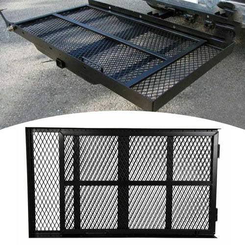 Kojem Car Hitch Cargo Carrier Scooter and Wheelchair Carrier with Folding Ramp Steel 500 lbs Weight Capacity