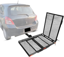 Load image into Gallery viewer, Kojem Car Hitch Cargo Carrier Scooter and Wheelchair Carrier with Folding Ramp Steel 500 lbs Weight Capacity