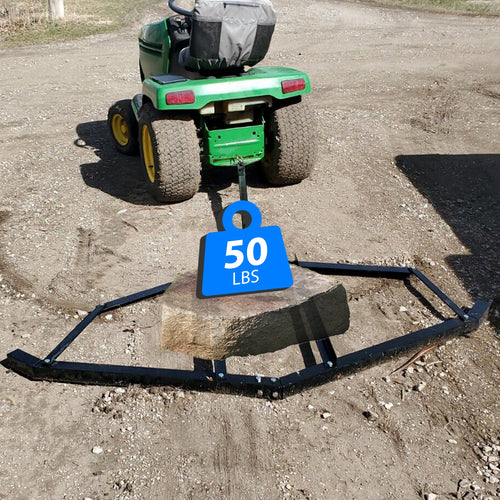 Kojem 72 Drag Harrow Driveway Drag Tractor Harrow with 2 Adjustable Center Bars Leveling Landscape Rack Driveway Drag Tow Behind Drag Harrow for ATV UTV Garden