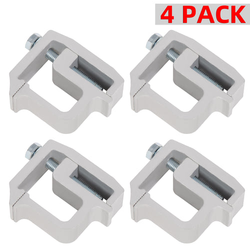 Kojem 4pcs Truck Mounting Clamps Caps Camper Shell Topper Canopy for Pickup Toyota Chevy Ford Dodge Gmc Ram Aluminum